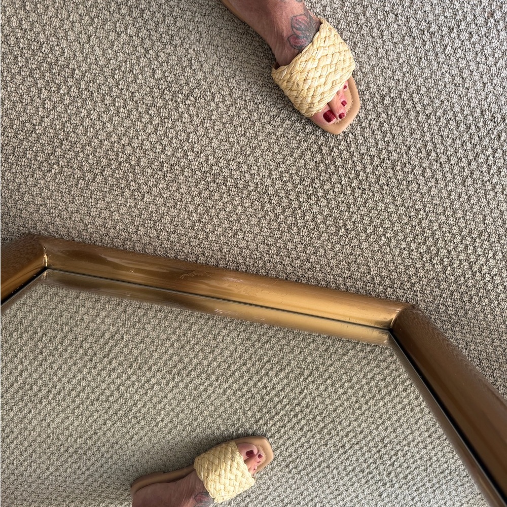 a new day Cream Woven Sandals
